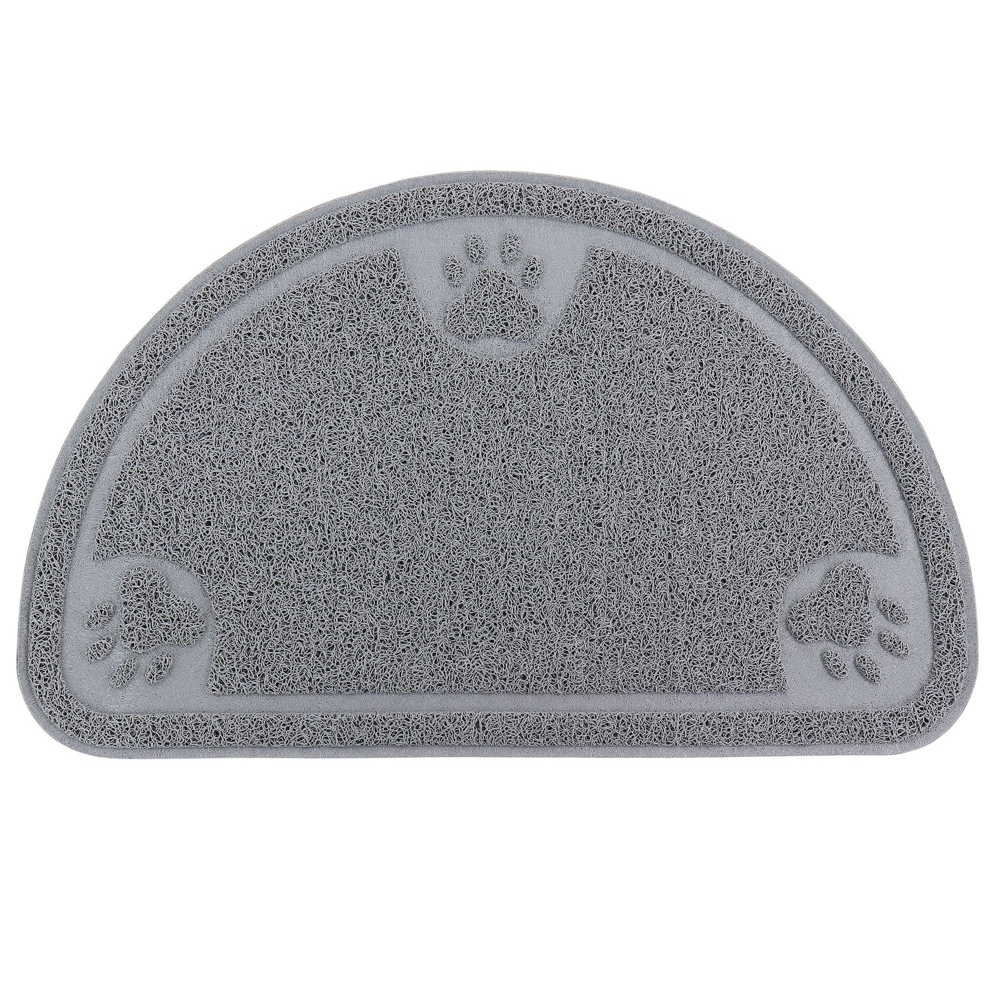 Gibson Home Pet Elements 14.2 x 23.6" Paw Print Placemat in Grey