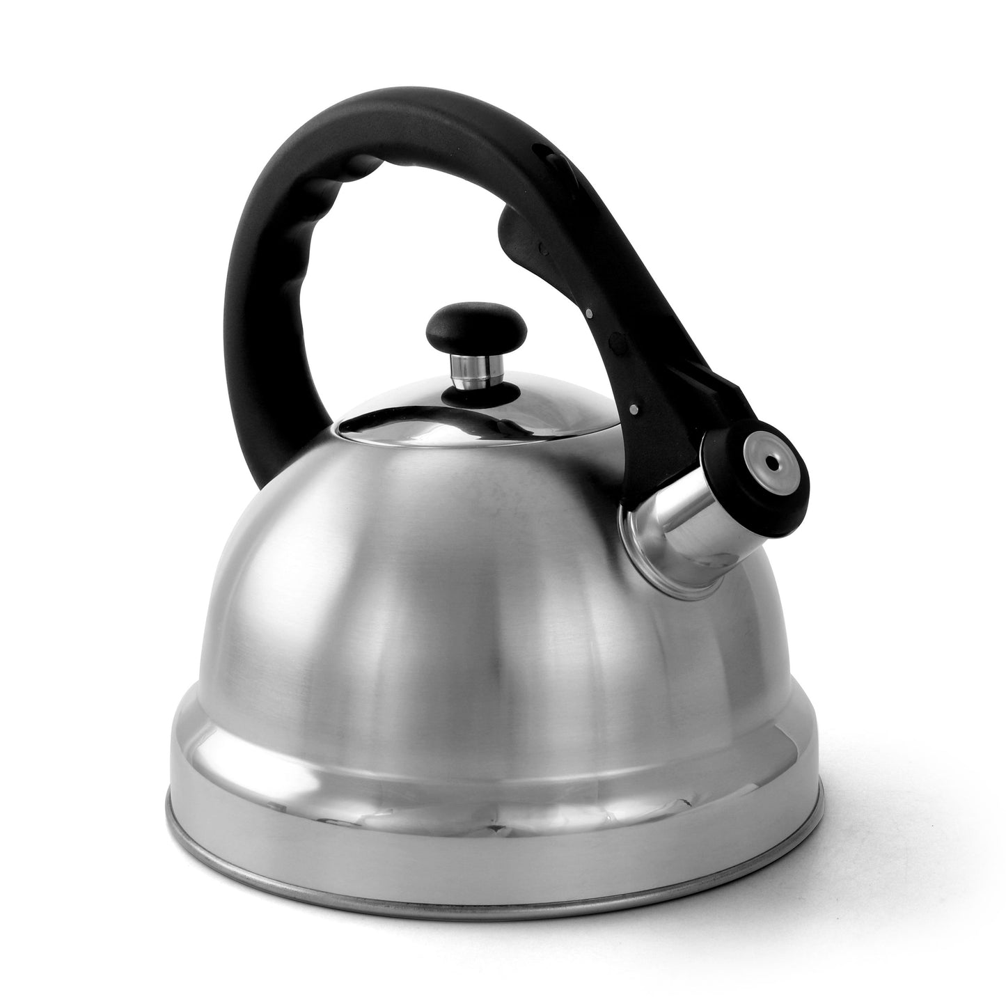 Mr. Coffee Claredale 2.2 Qt Brushed Stainless Steel Whistling Tea Kettle w Nylo