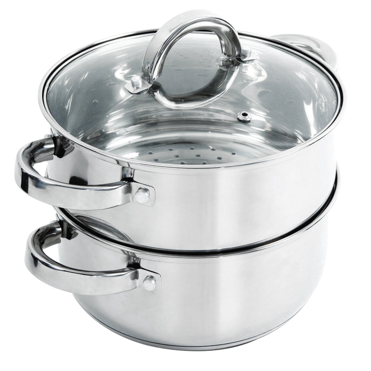 Oster Hali 3-Piece Stainless Steel Steamer Set w Lid