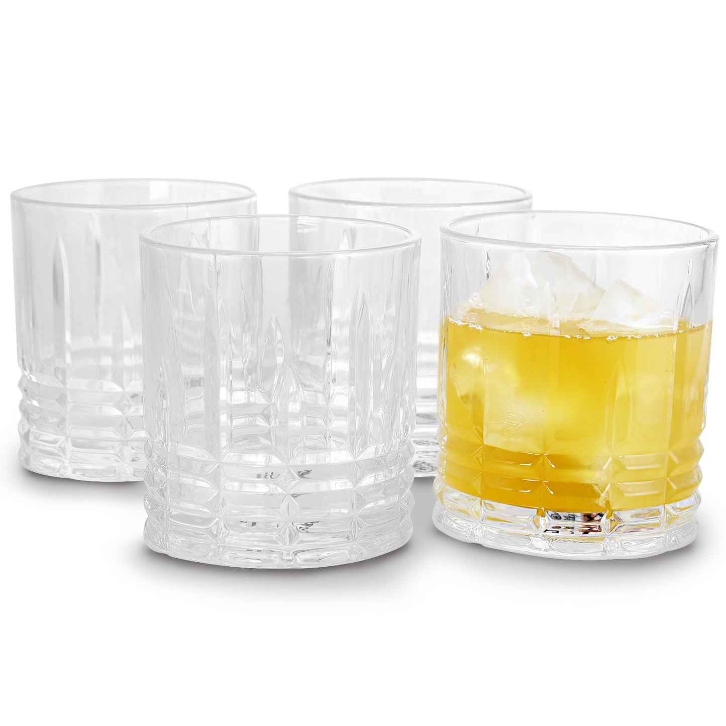 Jewelite 4 pc 11 oz Double Old Fashioned Glass Set