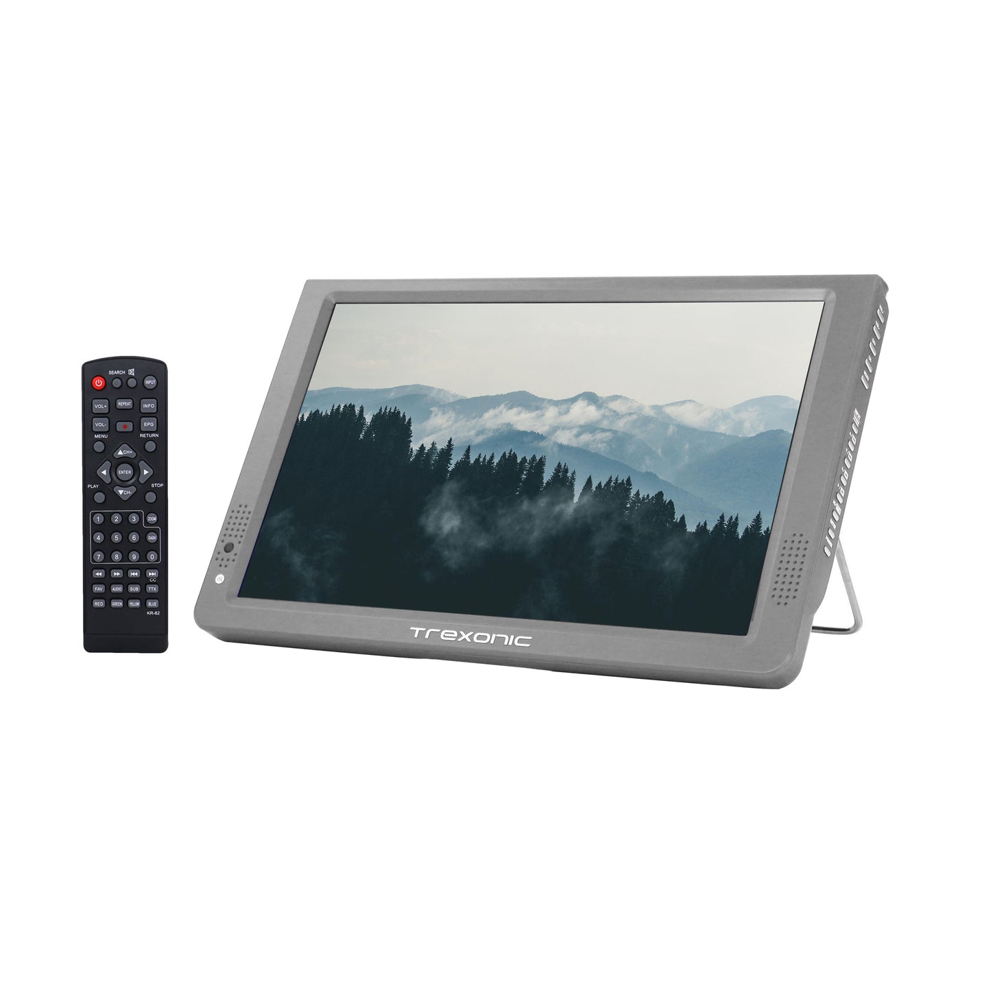 Trexonic Portable Rechargeable 14" LED TV w HDMI, SD/MMC, USB, VGA, AV In/Out &