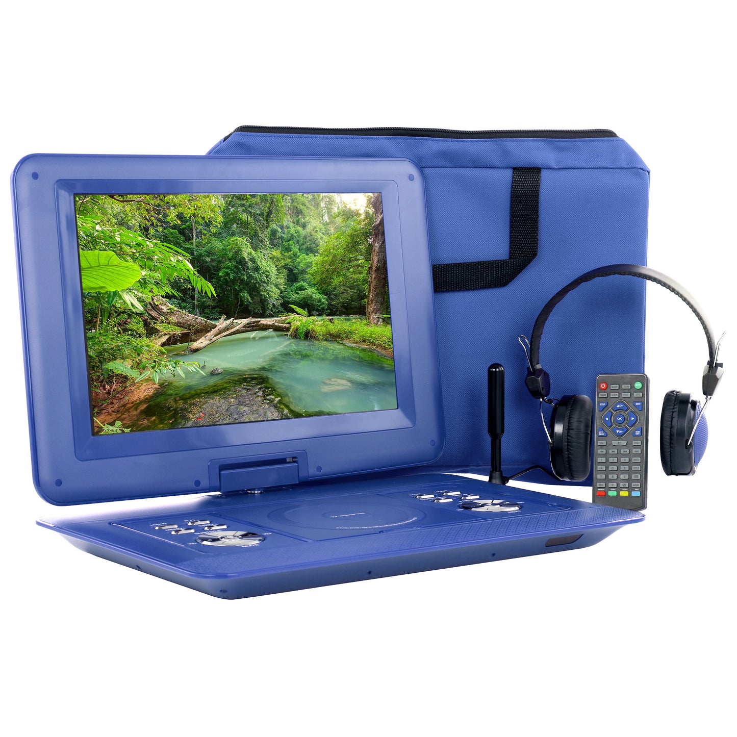 Trexonic 14.1" Portable DVD Player w Swivel TFT-LCD Screen & USB,SD,AV,HDMI Inp