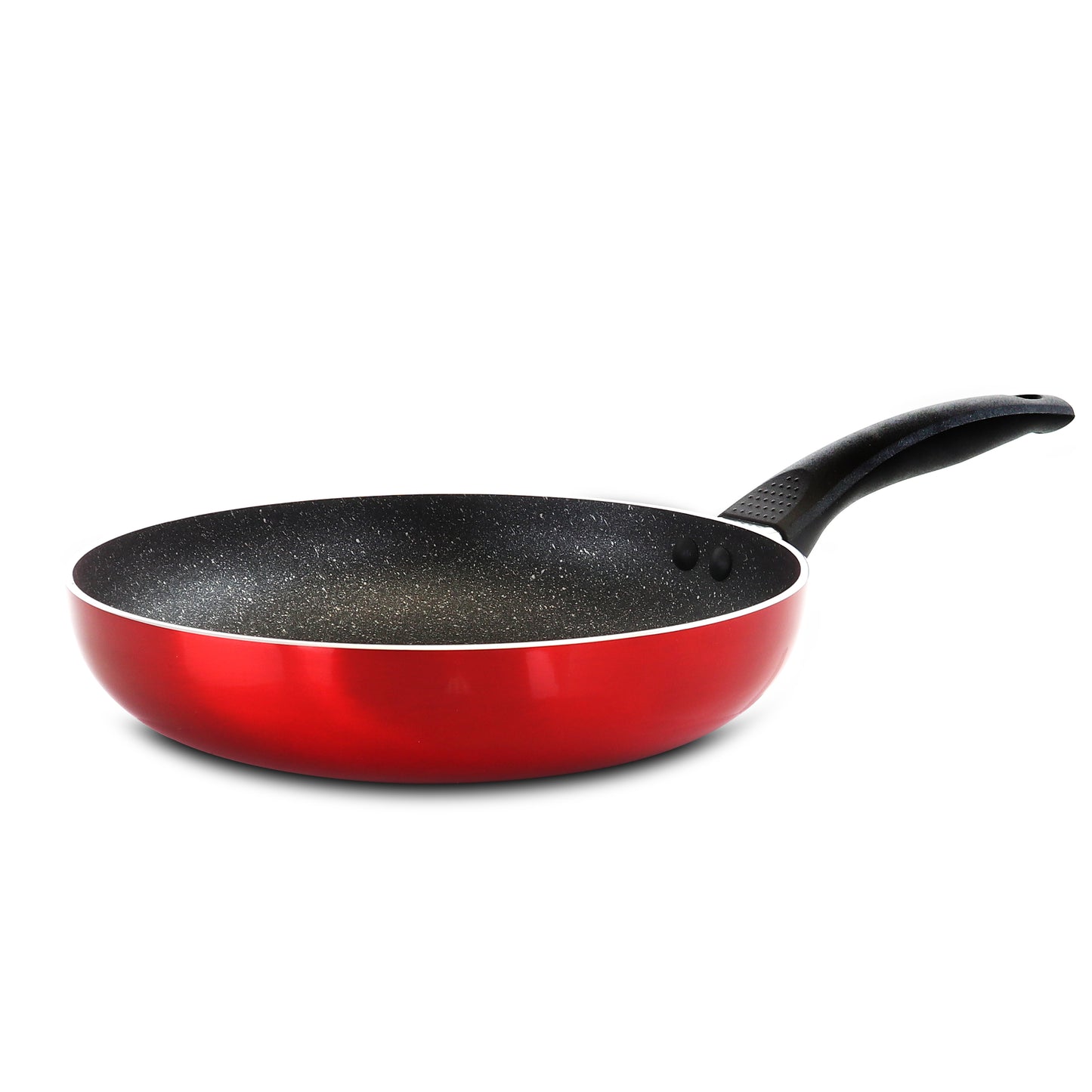 Oster Merrion 9.5" Aluminum Frying Pan in Red w Bakelite Handle