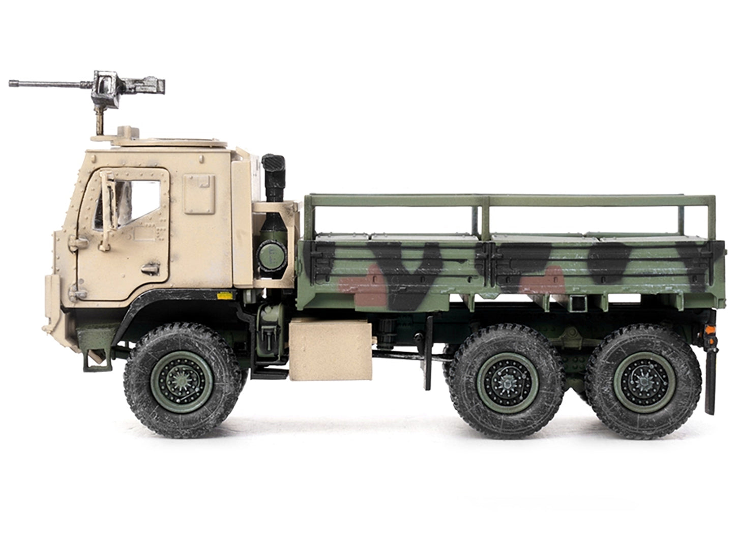 M1083 MTV Medium Tactical Vehicle Armored Cab Cargo Truck w Turret NATO Camoufl
