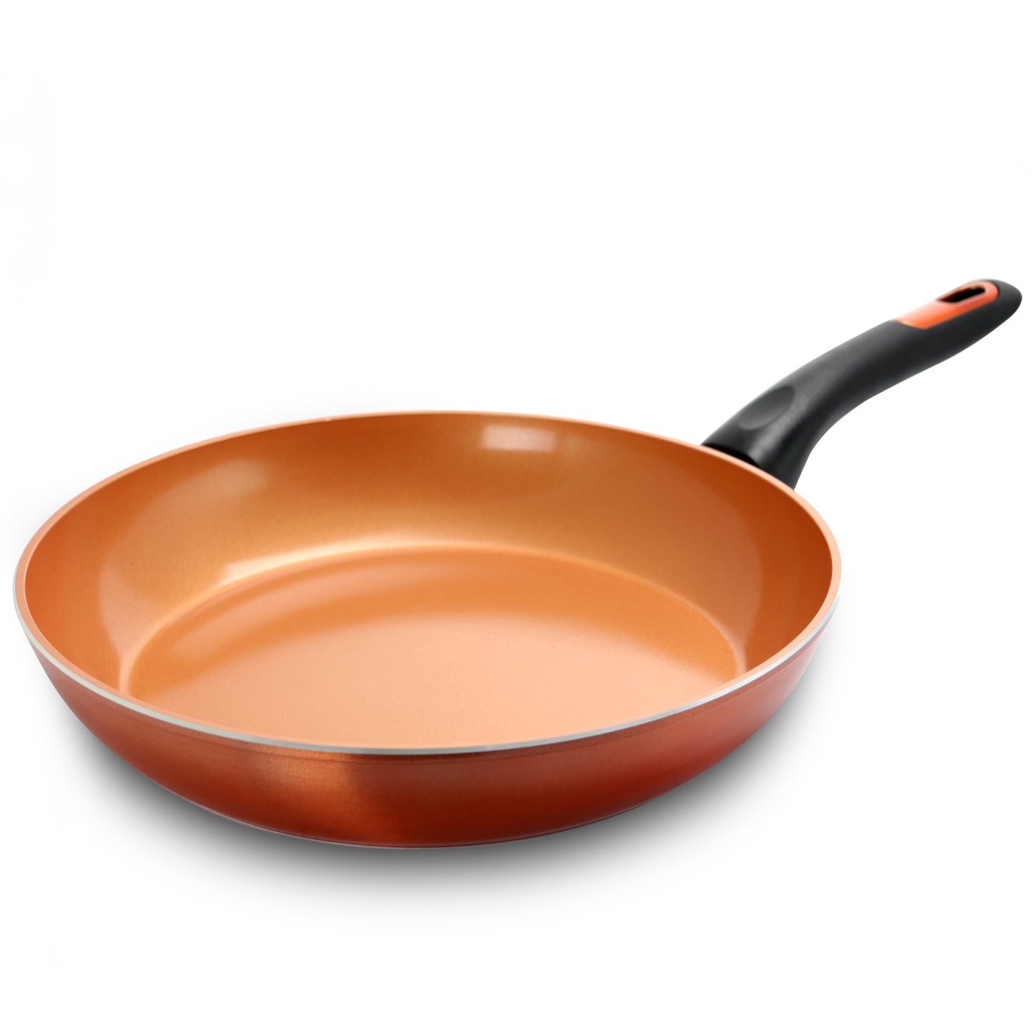 Gibson Cuisine Hummington 12" Aluminum Frying Pan in Metallic Copper