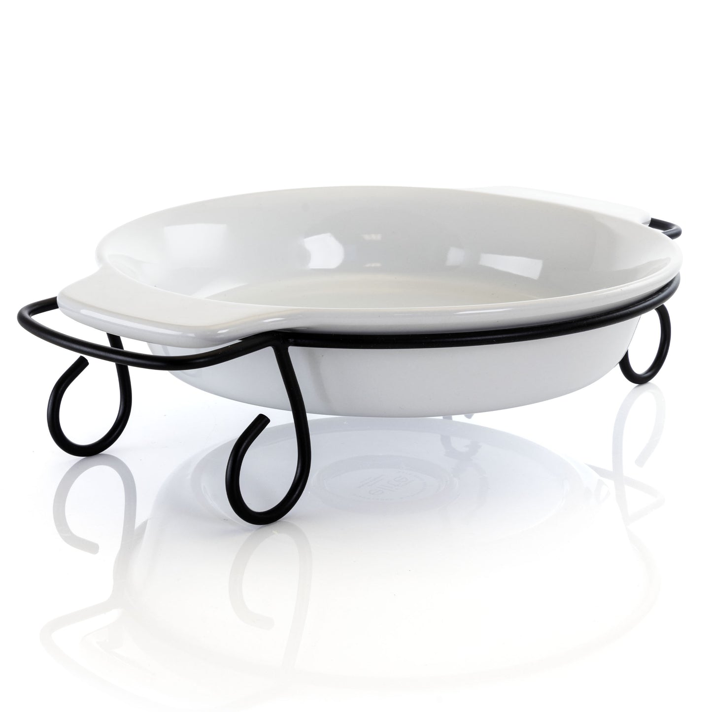 Gibson Elite Gracious Dining 2 Piece Stoneware Bakeware w Metal Rack