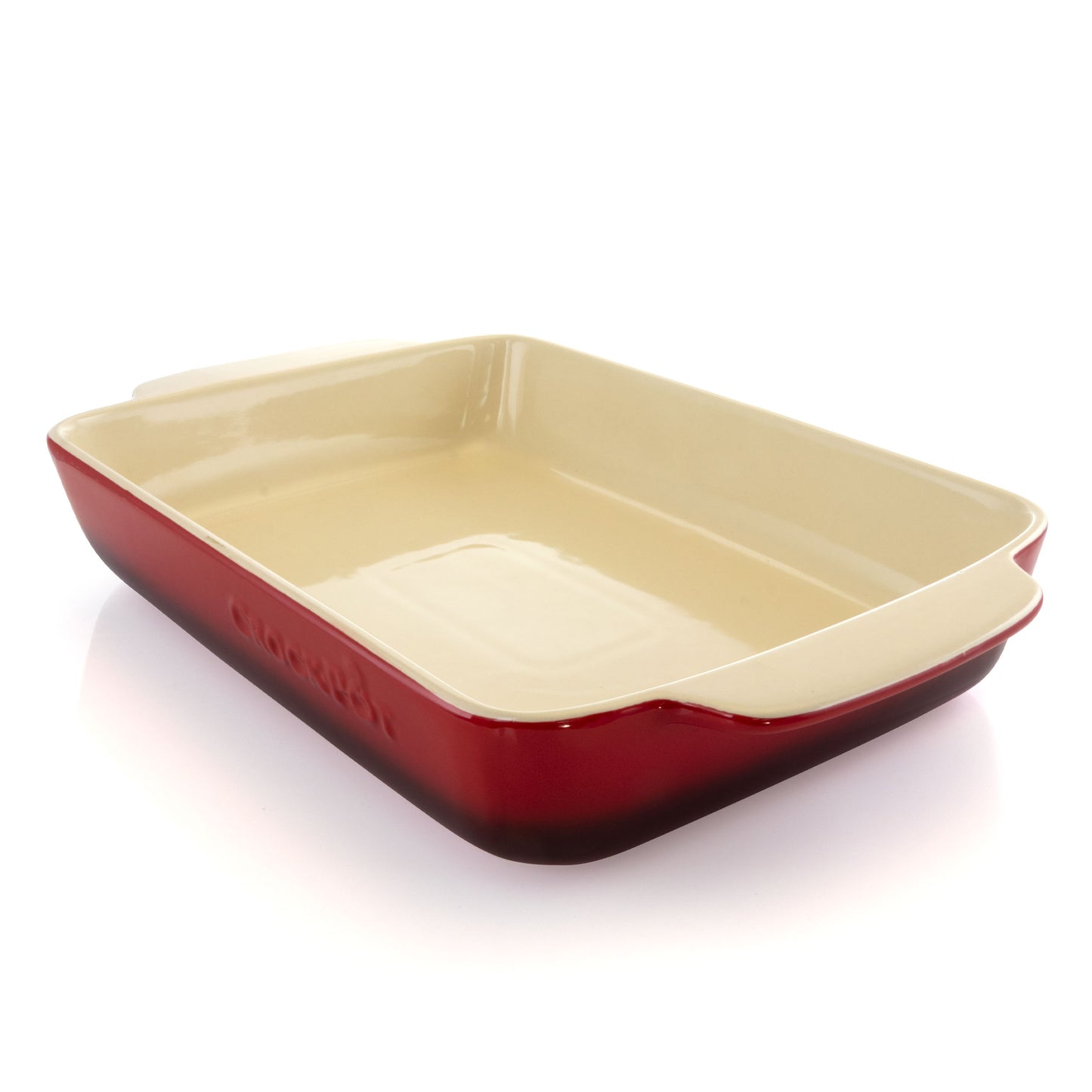 Crock Pot Artisan 5.6 Qt Stoneware Bake Pan in Red