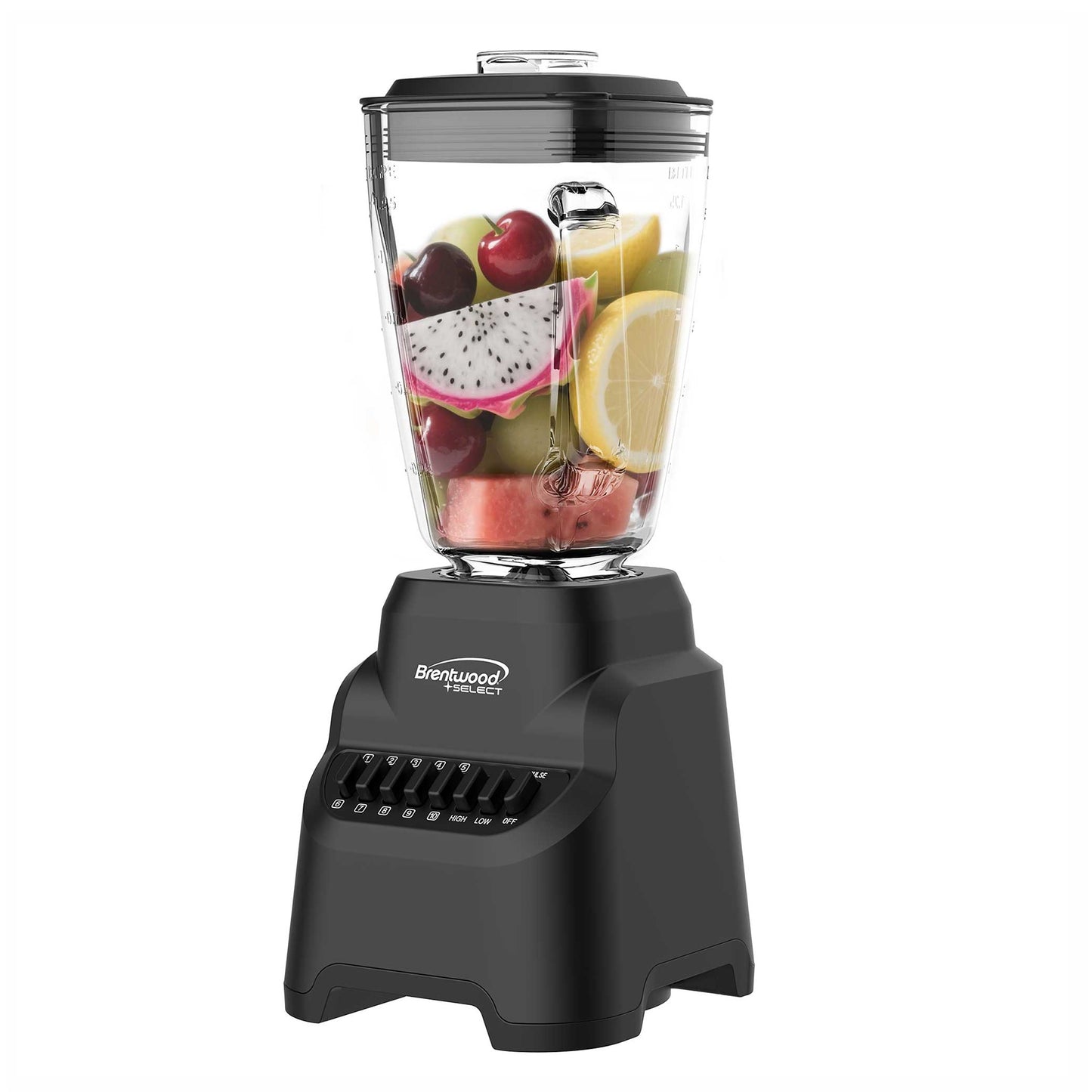 Brentwood Select 10 Speed 5.3 Cup Countertop Blender w Glass Jar