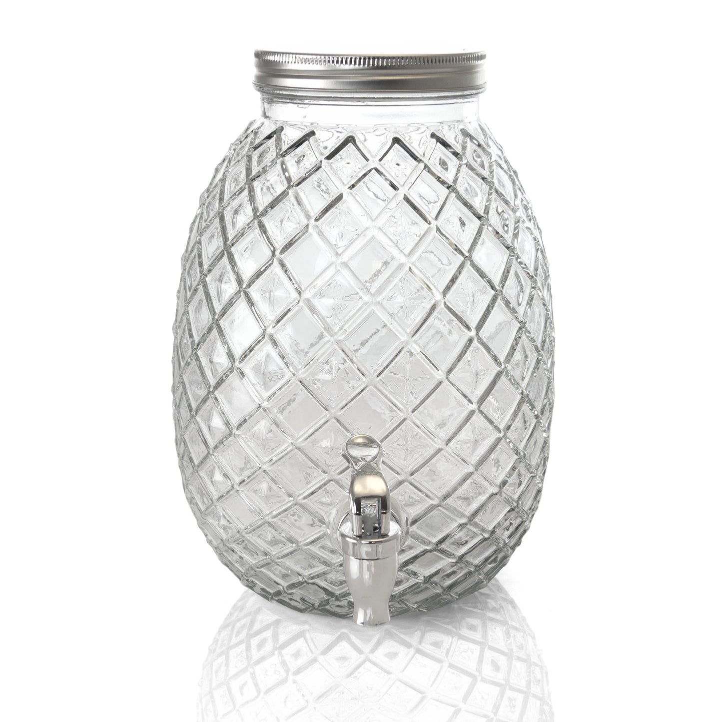 Gibson Home 1.2 Gal Pineapple Clear Glass Drink Dispenser