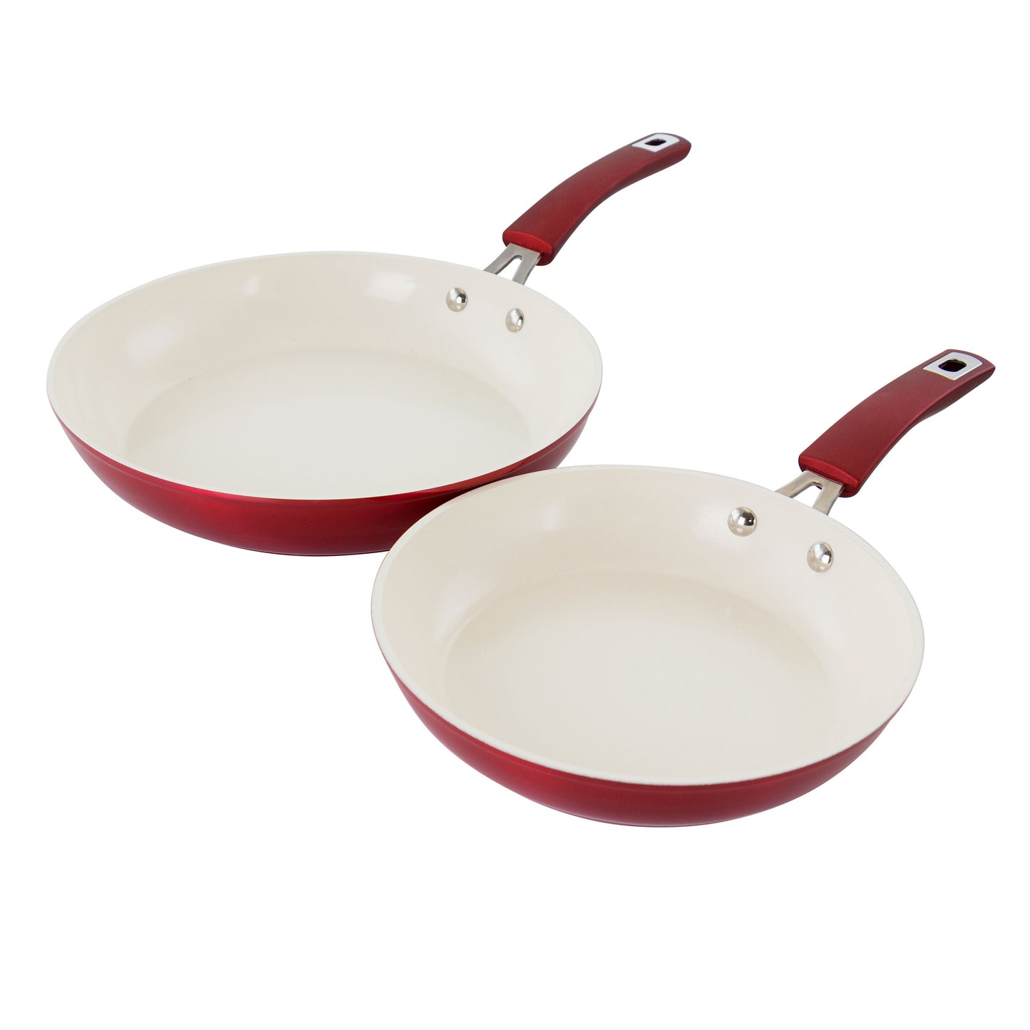 Kenmore Arlington 2 Piece Aluminum Ceramic Coated Nonstick Frying Pan Set in Me