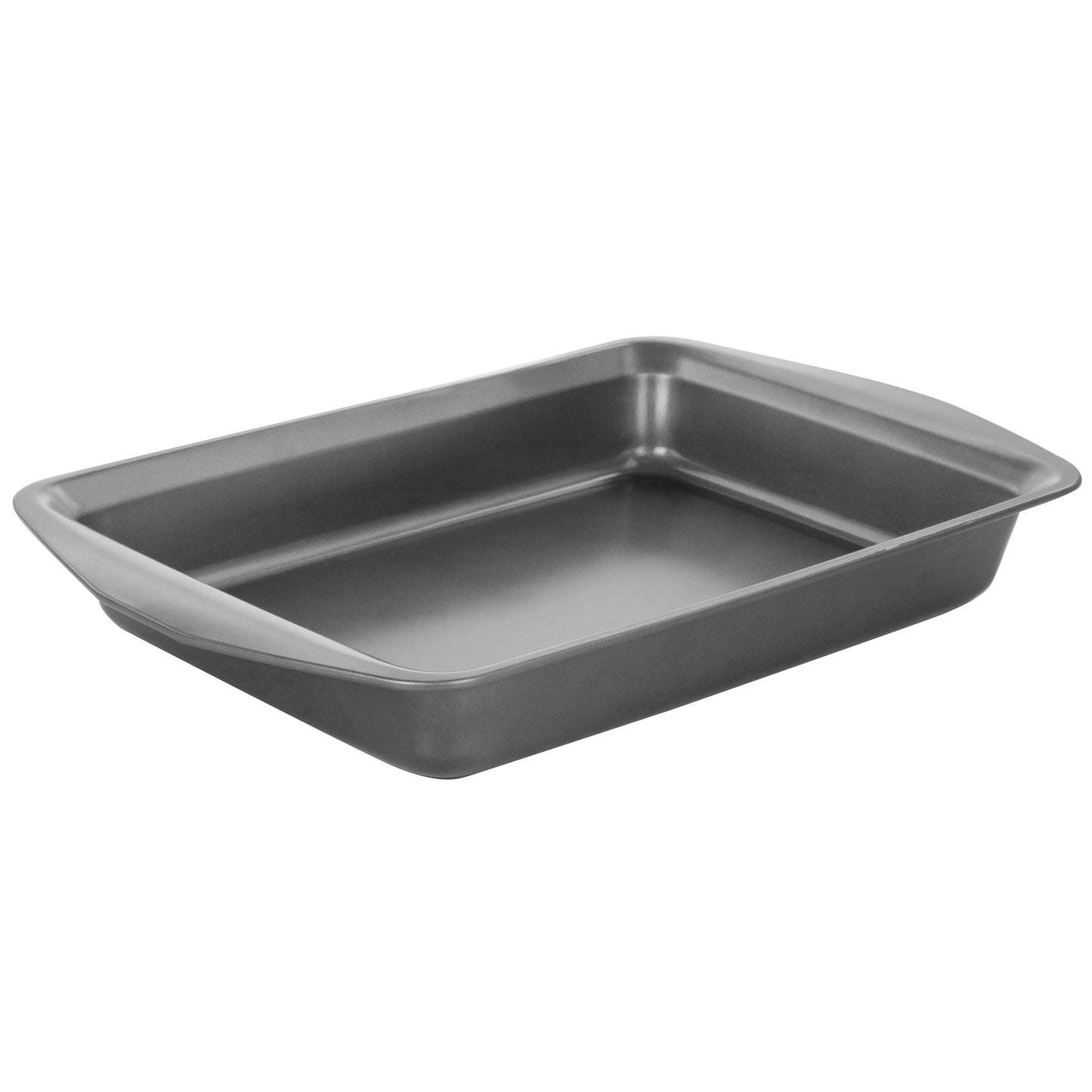 Gibson Baker's Friend 16.75" Nonstick Steel Roasting Pan in Gray