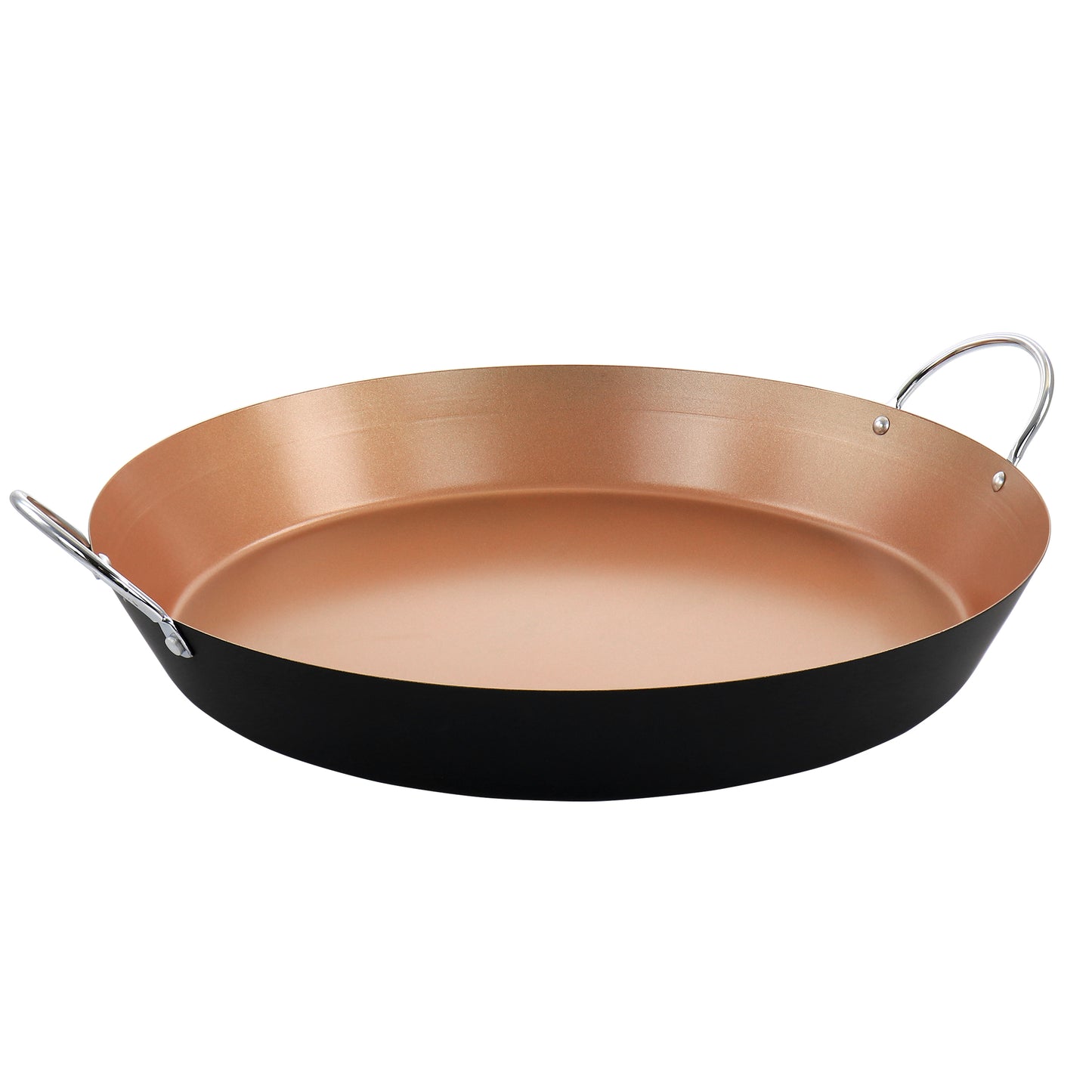 Oster Stonefire Carbon Steel Nonstick 16" Paella Pan in Copper