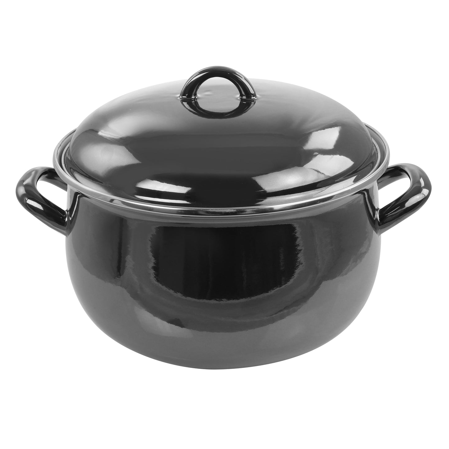 Gibson 6.5 qt Steel Casserole w Lid