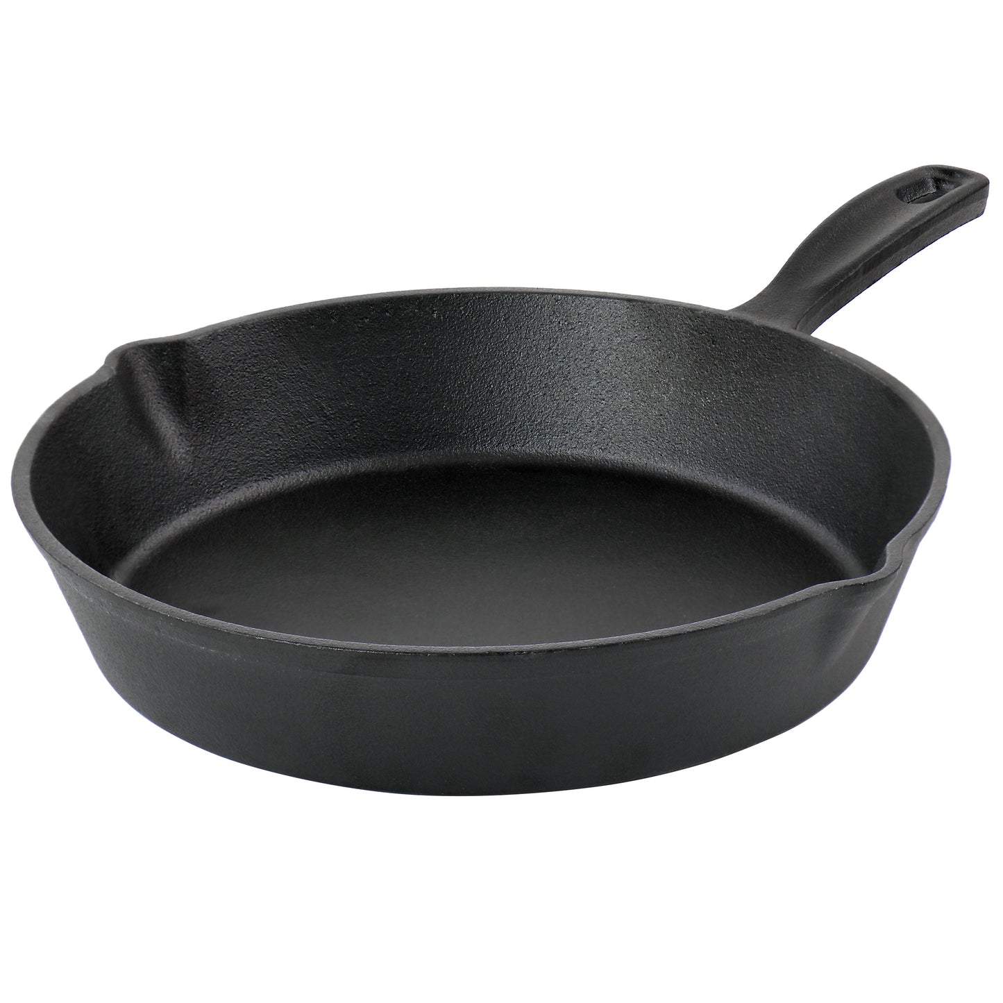 Oster Castaway 10" Round Cast Iron Frying Pan w Dual Spouts