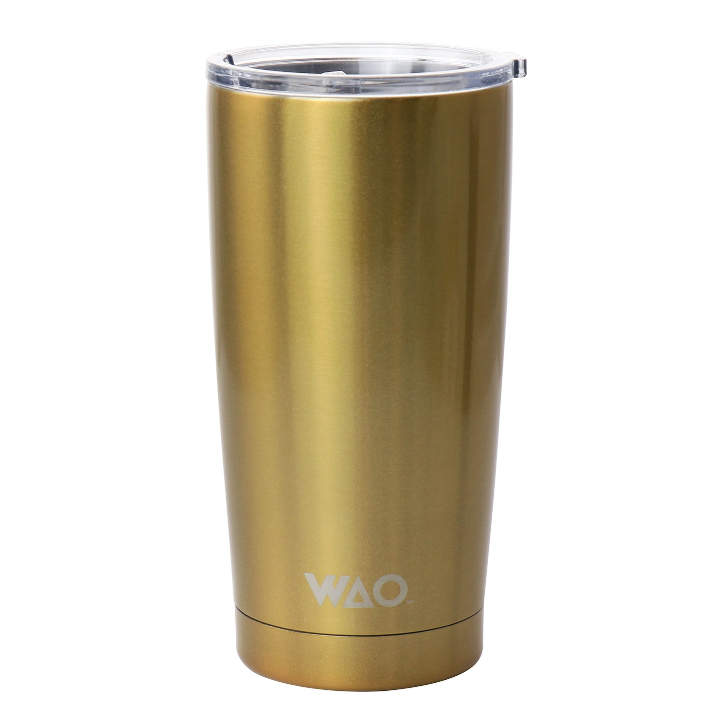 WAO 18oz Thermal Tumbler w Acrylic Lid in Dark Gold