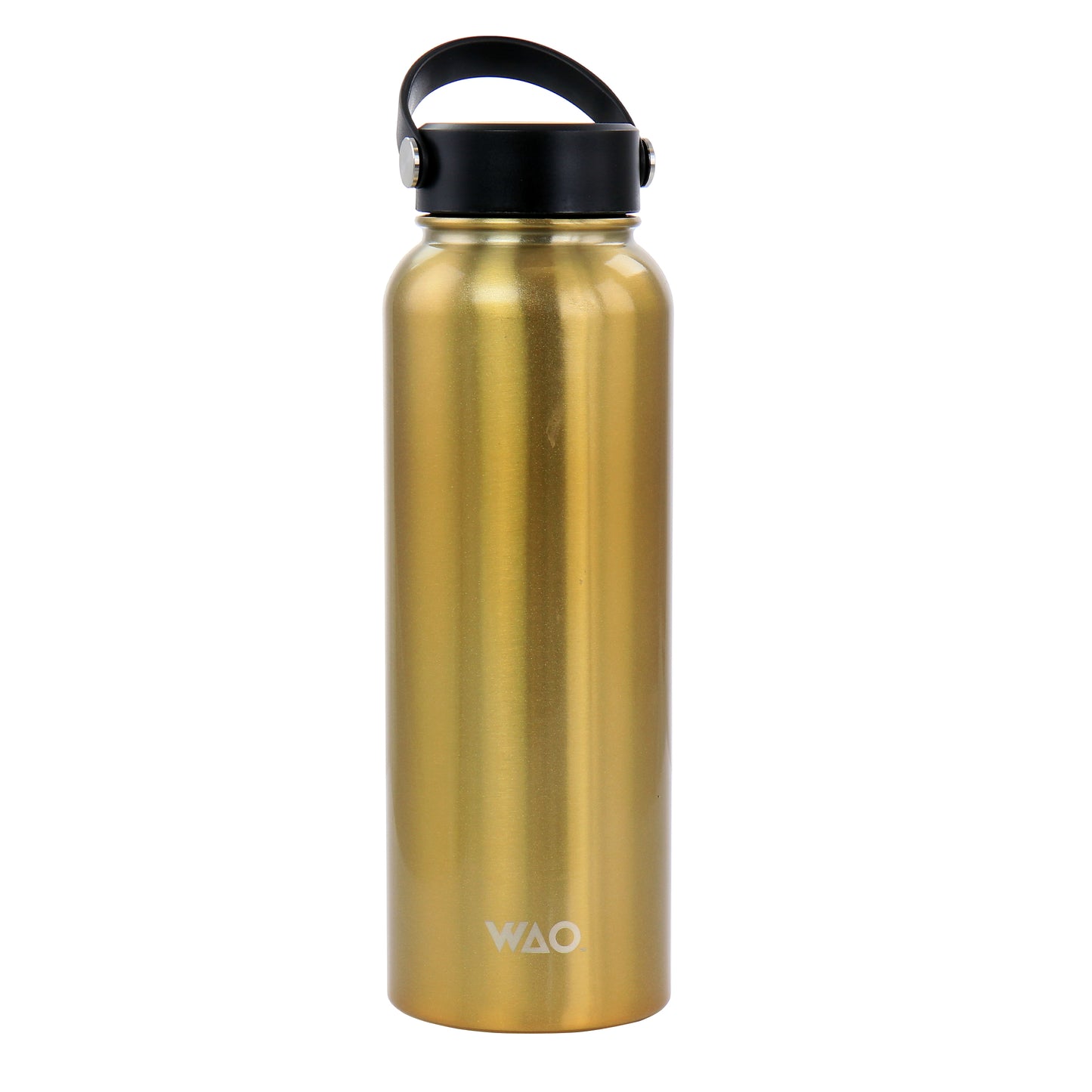 WAO 38 oz Stainless Steel Insulated Thermal Bottle w Lid in Dark Gold