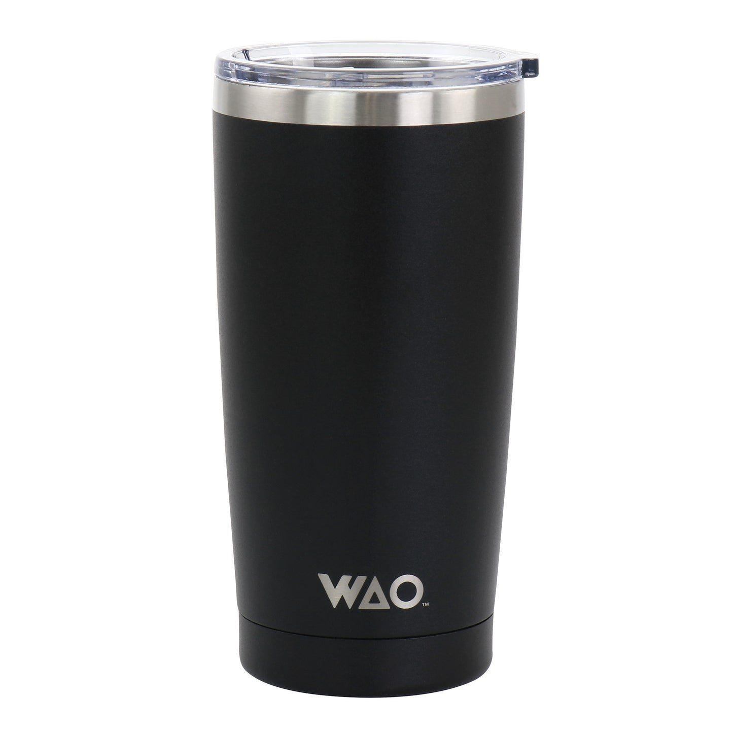 WAO 18oz Thermal Tumbler w Acrylic Lid in Matte Black