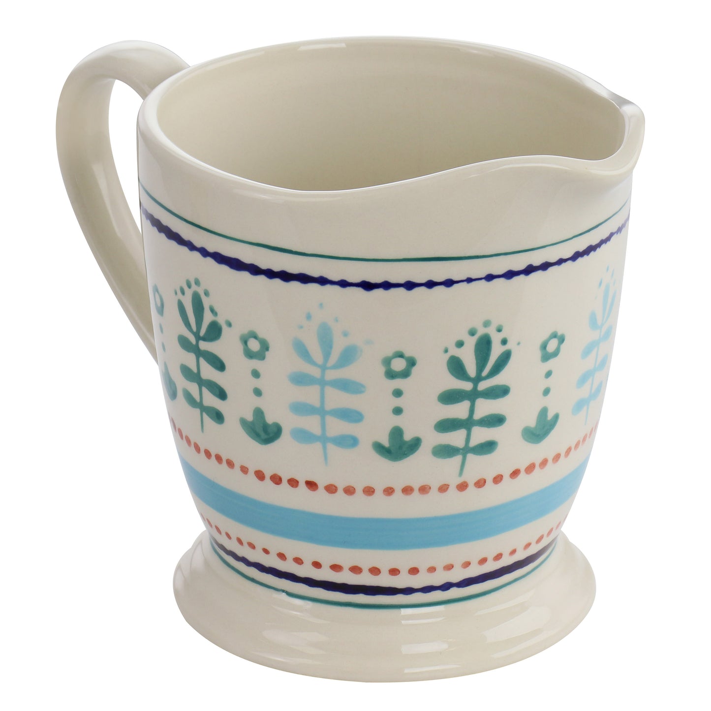 Gibson Home Village Vines 1 Qt Stoneware Measuring Cup in Multi