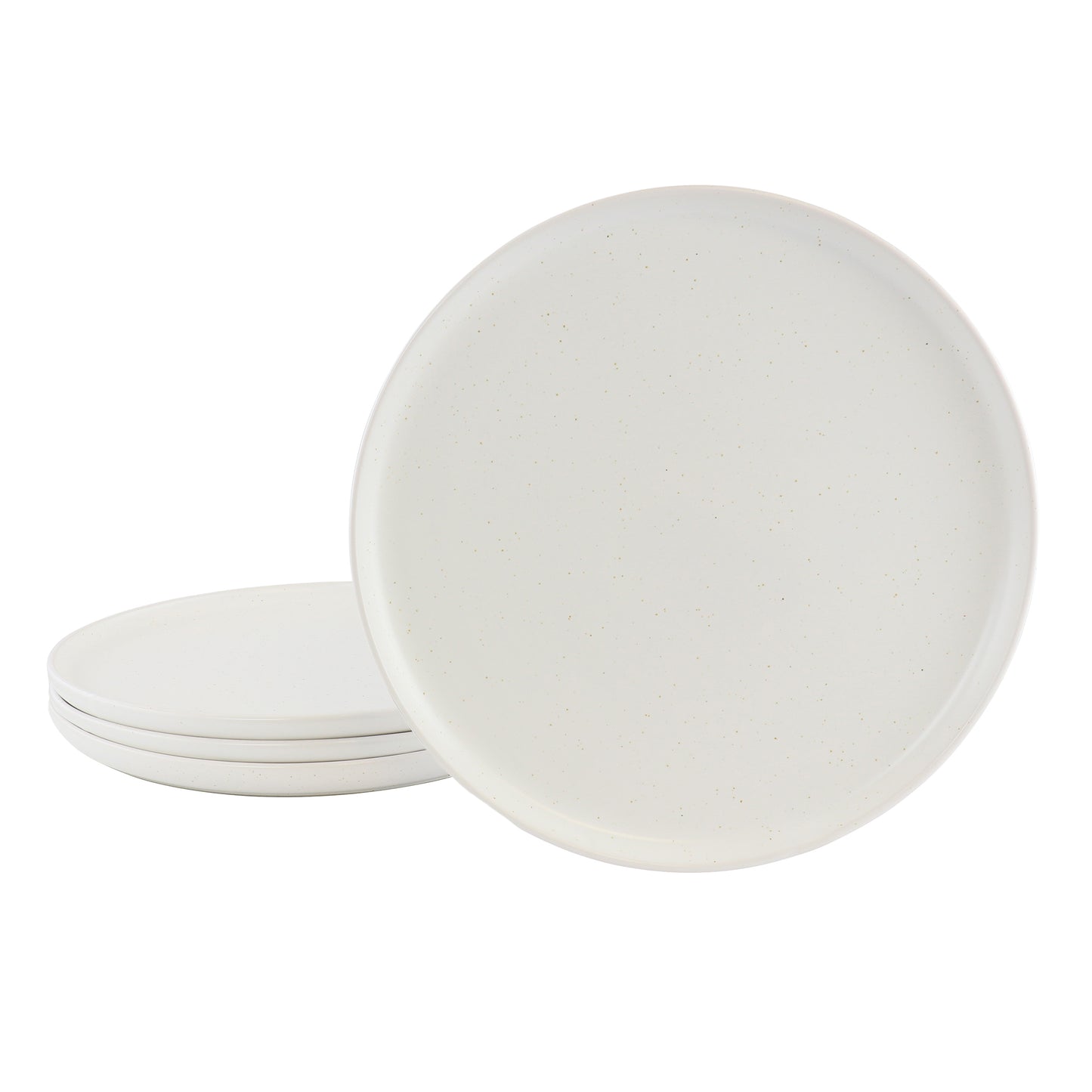 Our Table Landon 4 Piece 8.4" Round Stoneware Salad Plate Set Sea Salt