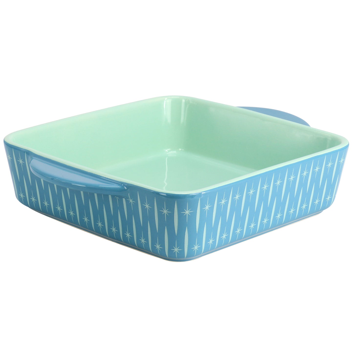 Wanda June Home Miranda's Breakfast 8" Stoneware Square Baker in Teal