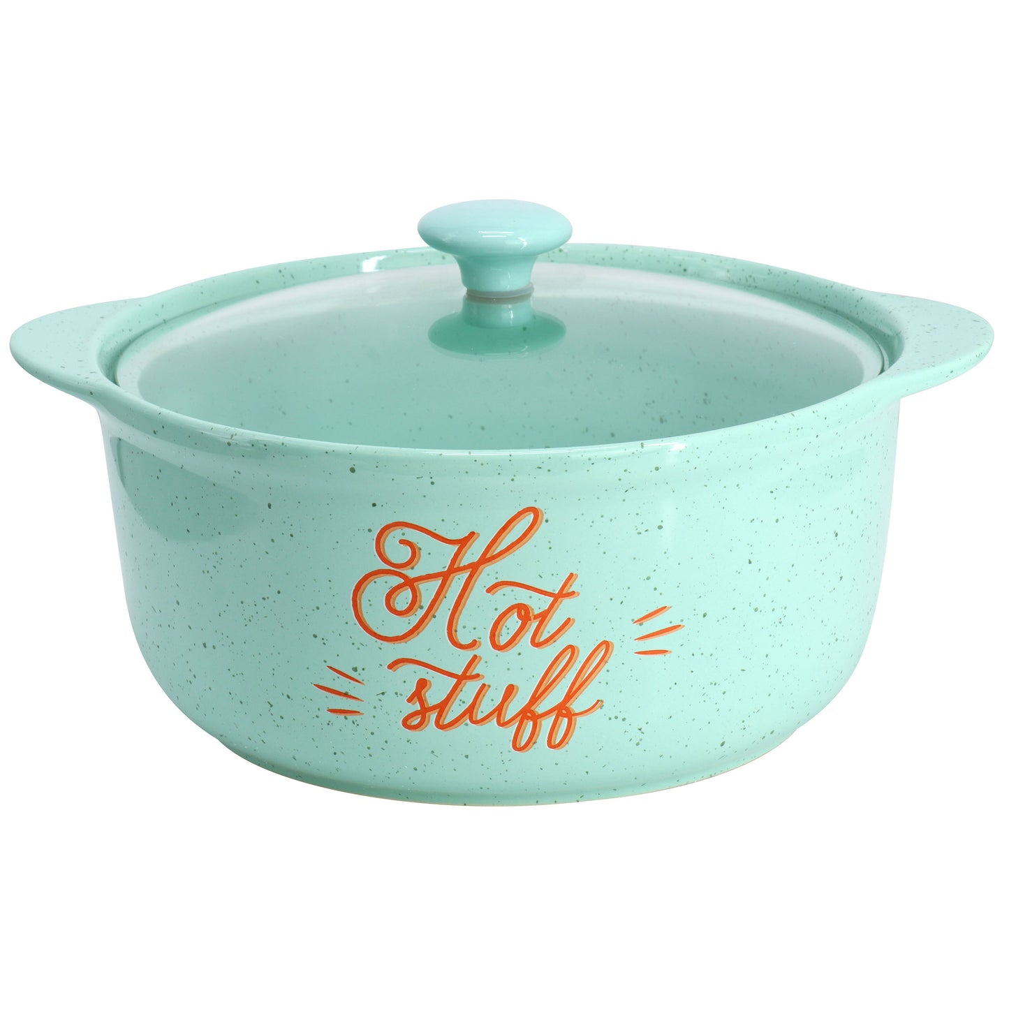 Wanda June Home Miranda's Breakfast 3.66 Qt Stoneware Casserole in Teal