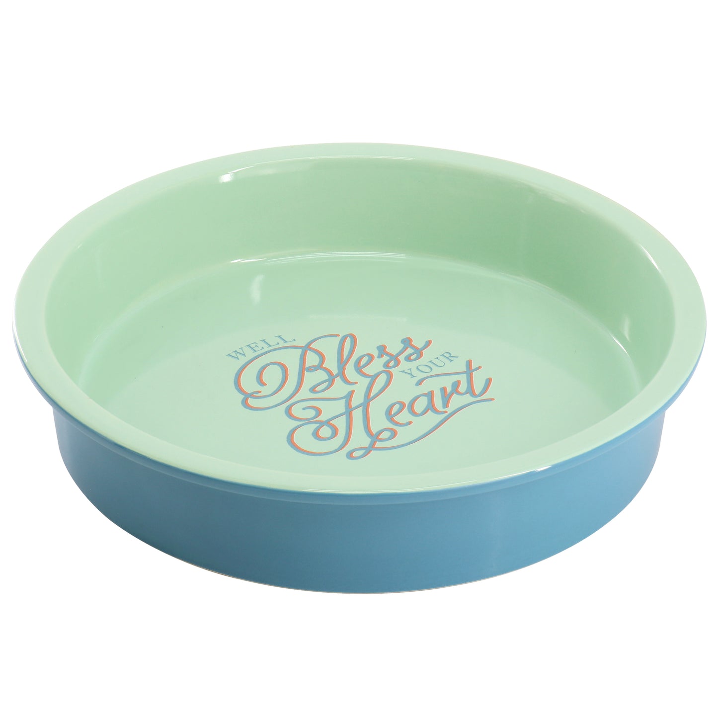 Wanda June Home by Miranda Lambert Breakfast 9 Inch Round Stoneware Pie Pan in Teal