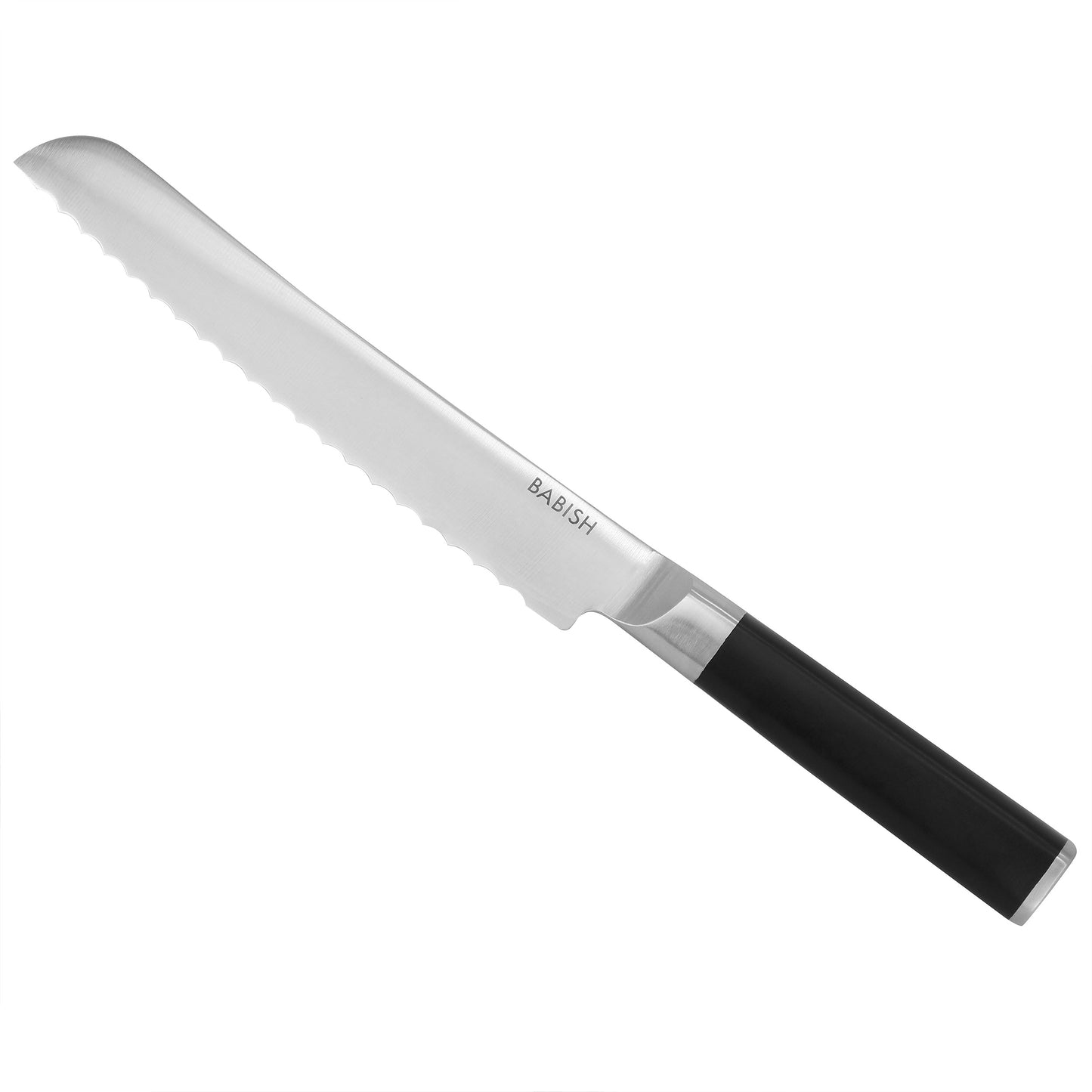 Babish High-Carbon German Steel 8" Bread Knife in Black
