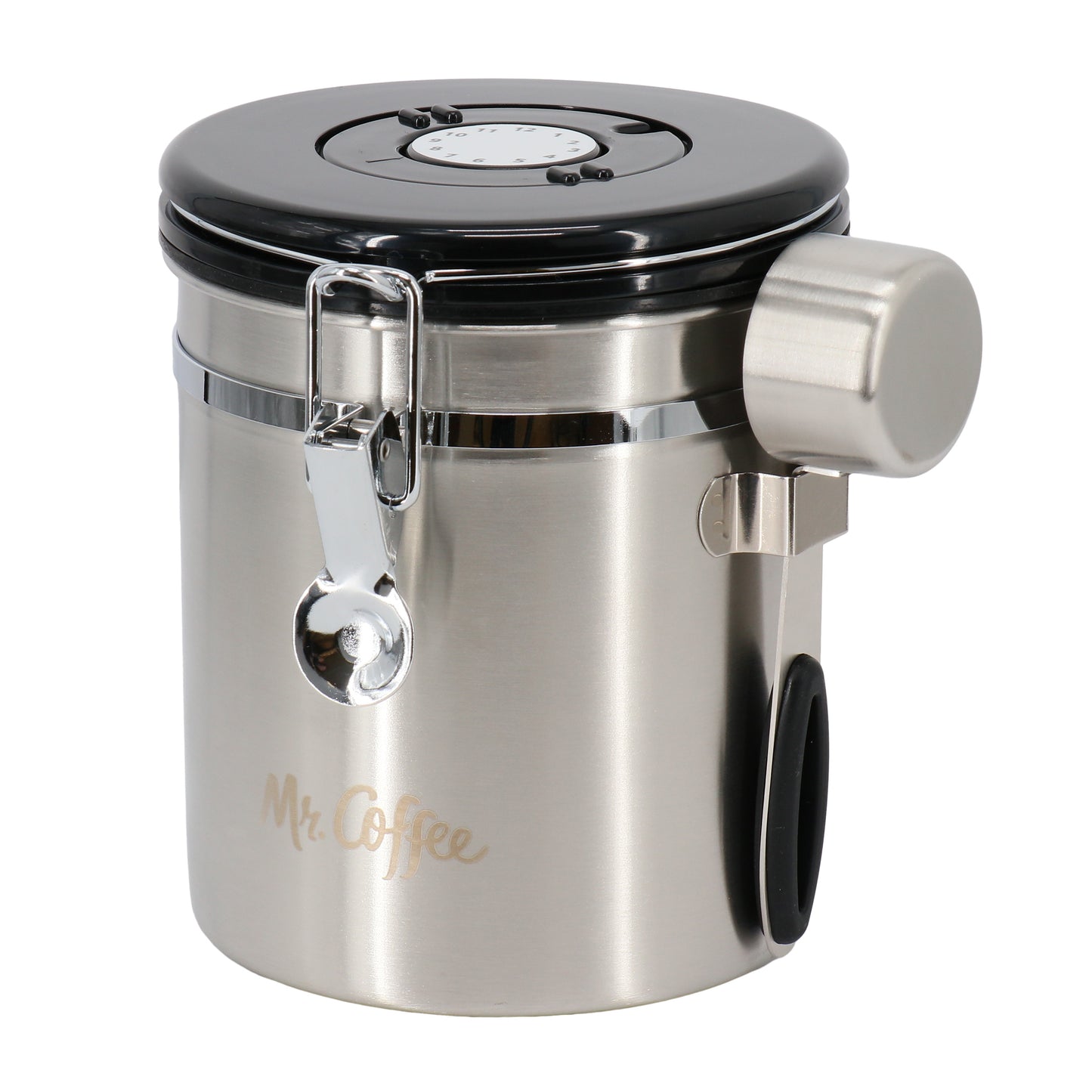 Mr. Coffee Mondrich 48 oz Stainless Steel Airtight Coffee Canister w Scoop