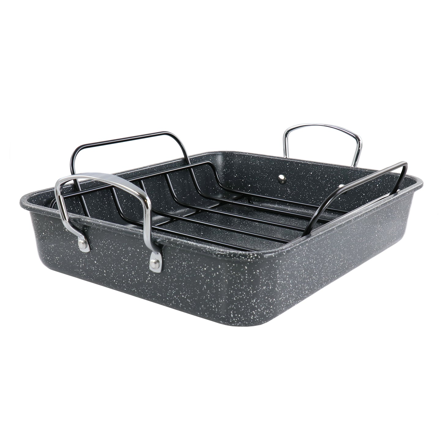 Kenmore 16.5" Large Carbon Steel Roaster w Rack