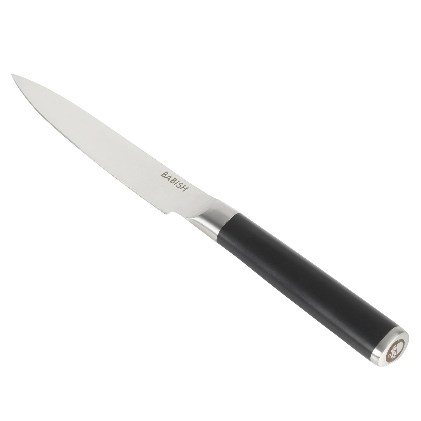 Babish 5" High-Carbon Stainless Steel Full Tang Utility Knife in Black