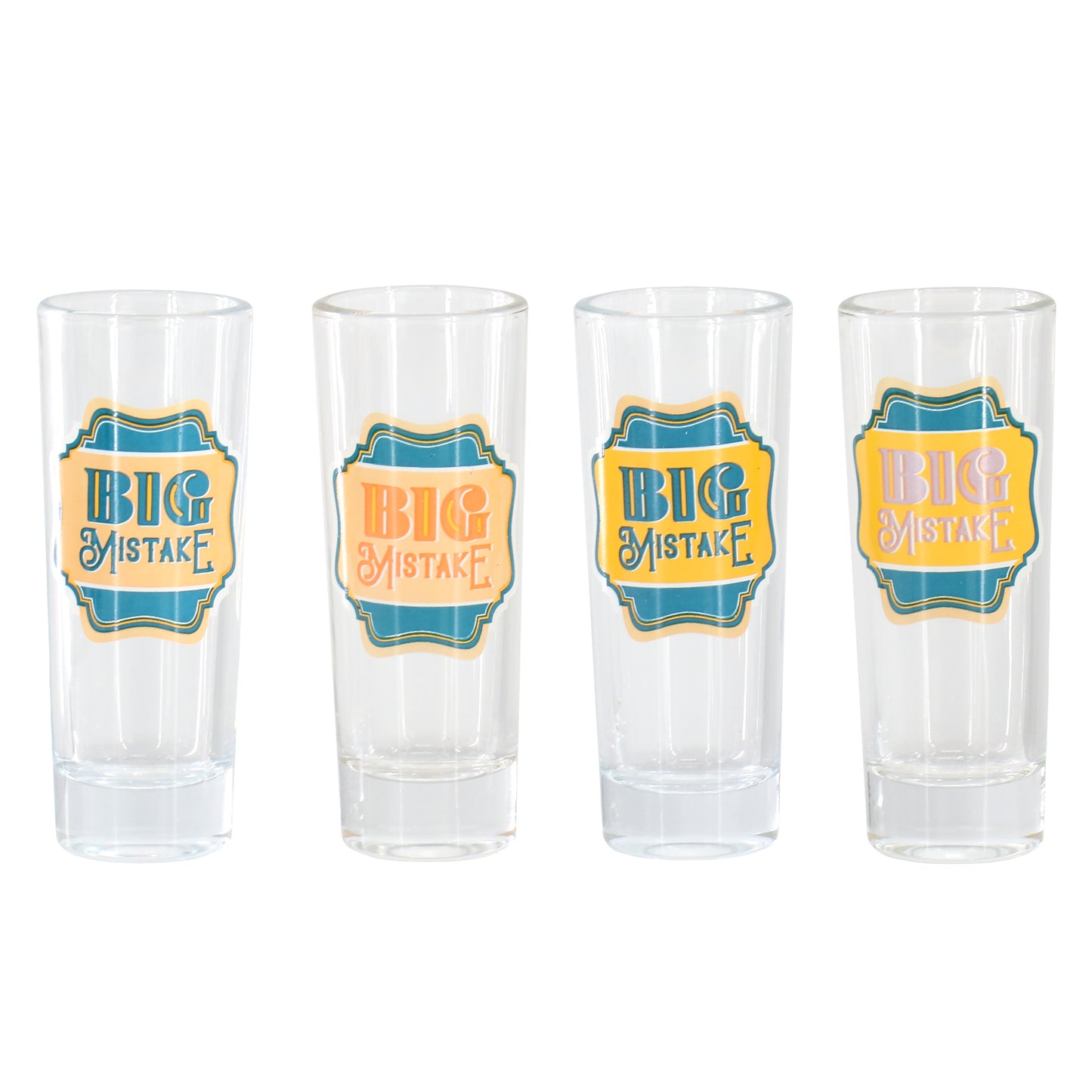 Wanda June Home by Miranda Lambert 4 Piece 2.2 oz Shot Glass Set in Teal