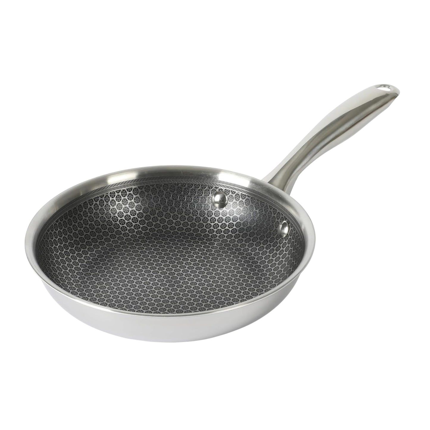 Oster Modessa 8" Nonstick Triply Stainless Steel Frying Pan in Silver