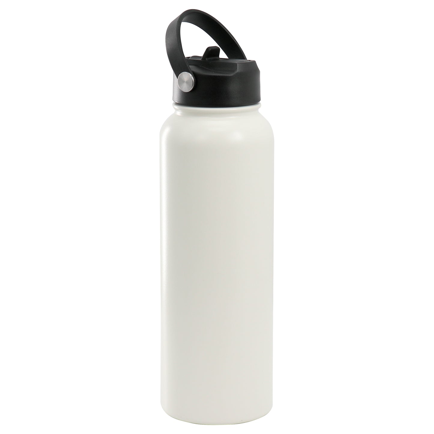 Gibson Home Marina 38oz Stainless Steel Thermal Bottle w Lid in Cream