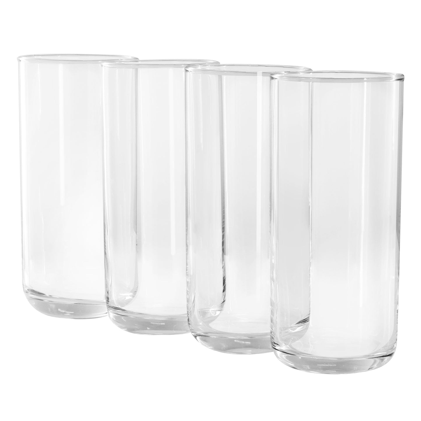Gibson Home Emory 4 Piece 17 oz Clear Glass Tumbler Set