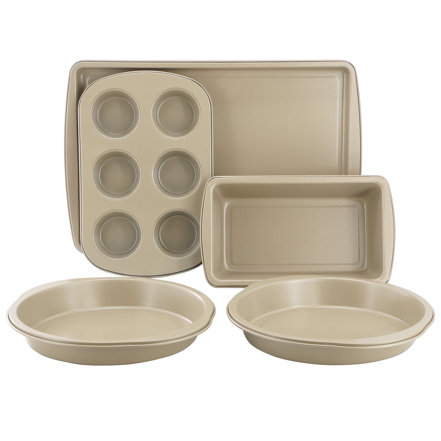 Gibson Home Lyneham 5 Piece Nonstick Steel Bakeware Set
