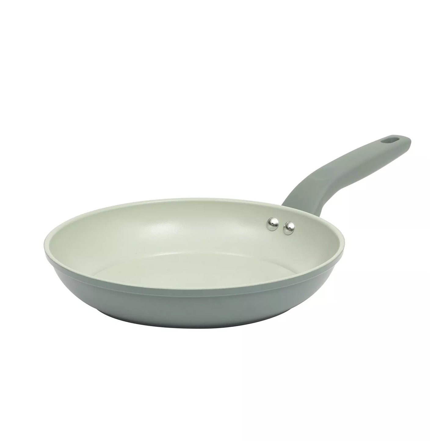 Gibson Home Barnsdall 10" Nonstick Aluminum Frying Pan in Sage Green