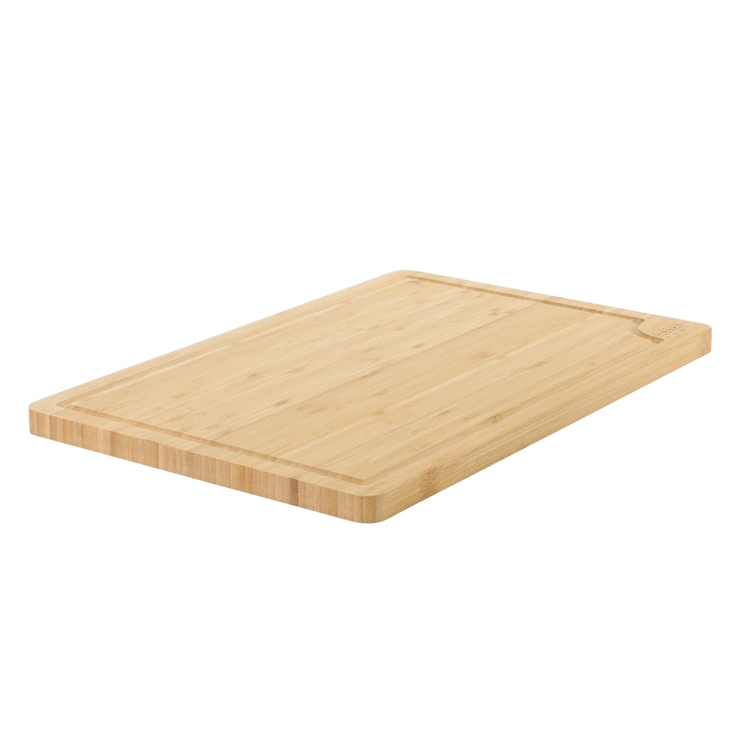 Gibson Home Forestview 18 x 12" Rectangle Bamboo Cutting Board w Juice Grooves
