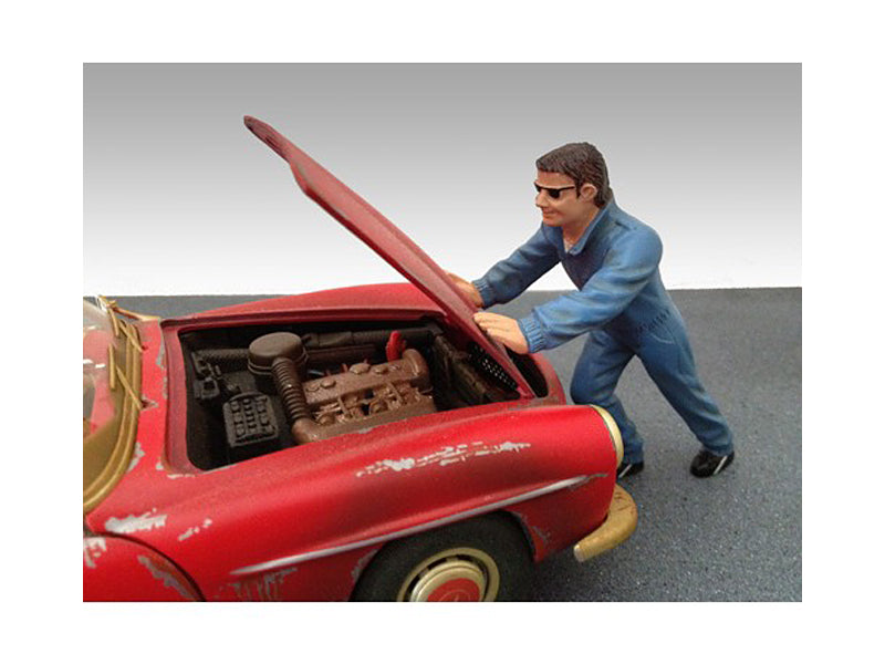 Mechanic Ken Figurine for 1/18 Scale Models American Diorama