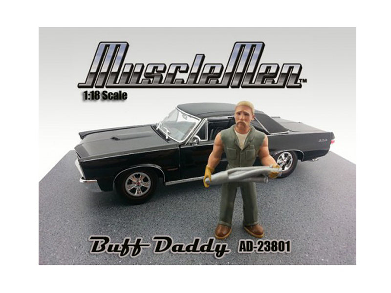 Musclemen Buff Daddy Figure for 1:18 Diecast Car Models American Diorama