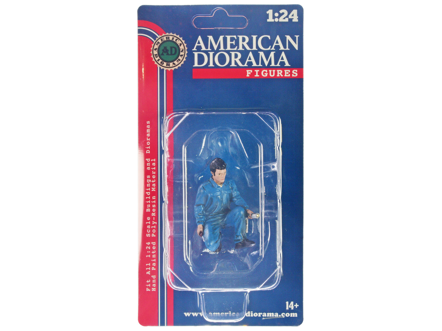 Mechanic Jerry Figurine for 1/24 Scale Models American Diorama