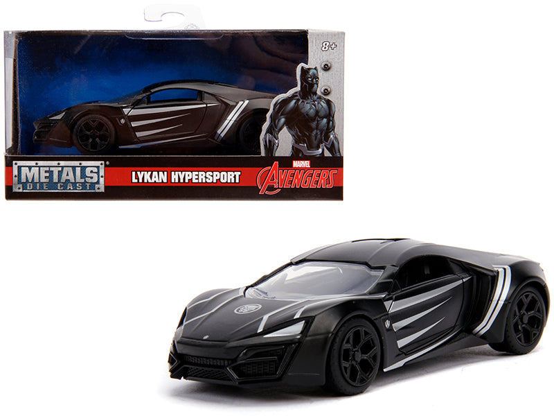 Lykan Hypersport Matt Black Black Panther Theme Avengers Marvel Series 1/32 Die
