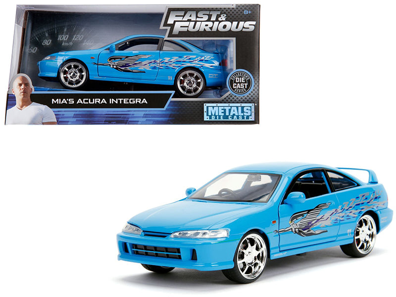Mia's Acura Integra RHD Right Hand Drive Blue The Fast the Furious Movie 1/24 D
