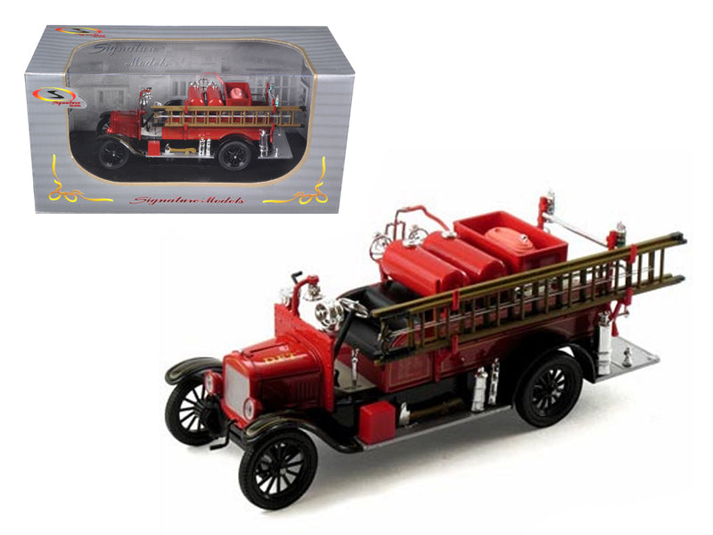 1926 Ford Model T Fire Engine Red Black 1/32 Diecast Model Signature Models