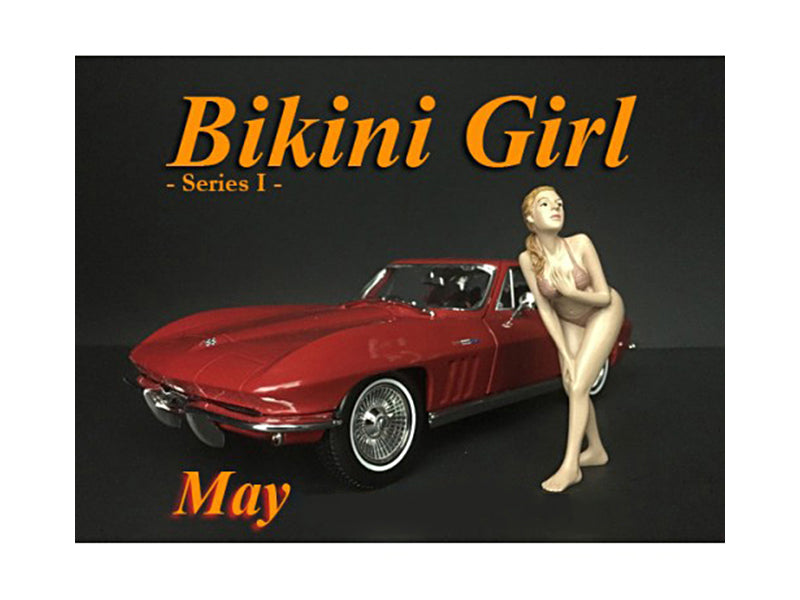 May Bikini Calendar Girl Figure for 1/18 Scale Models American Diorama