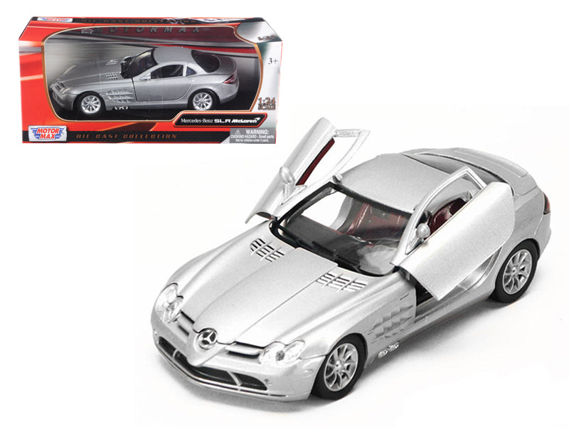 Mercedes McLaren SLR Silver 1/24 Diecast Car Motormax