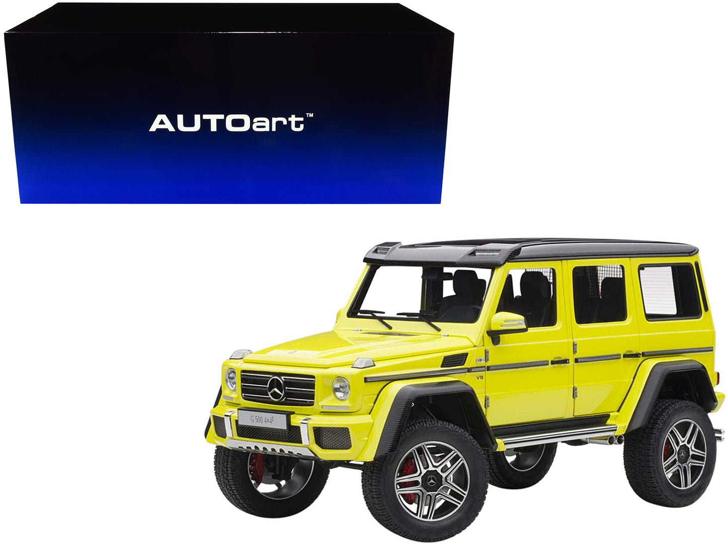 Mercedes Benz G500 4X4 2 Electric Beam/ Yellow 1/18 Model Car Autoart