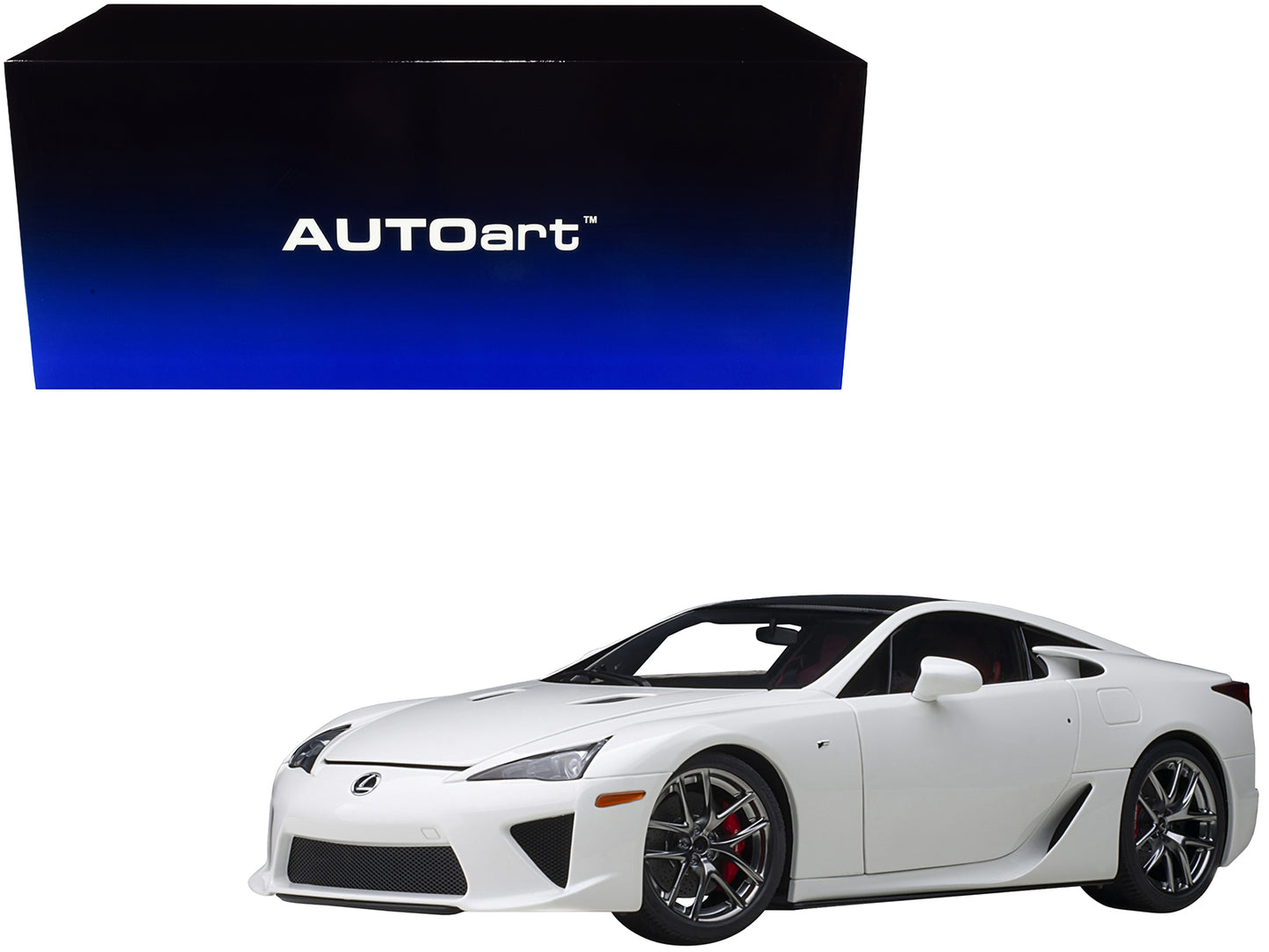 Lexus LFA Whitest White w Carbon Top 1/18 Model Car Autoart