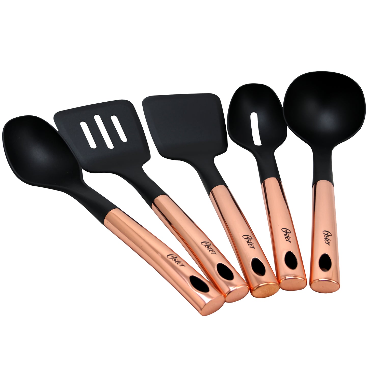 Oster Kitchen Bliss Kitchen Tools Set w Rose Gold Handle Set of 5