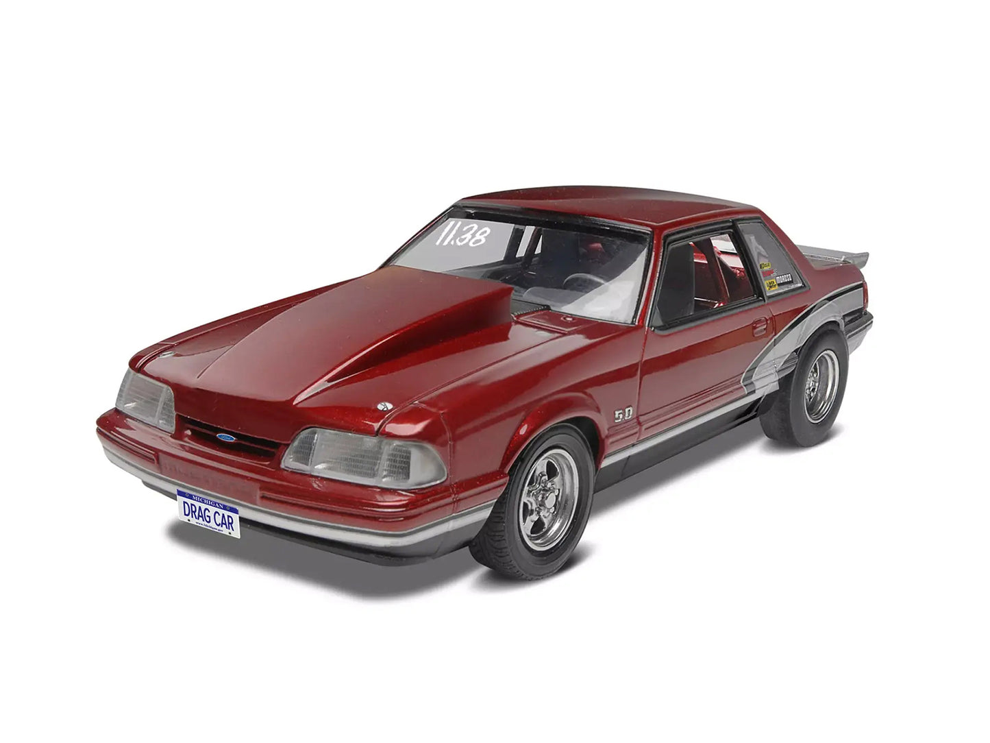 Level 5 Model Kit 1990 Ford Mustang LX 5.0 Drag Racer 1/25 Scale Model Revell