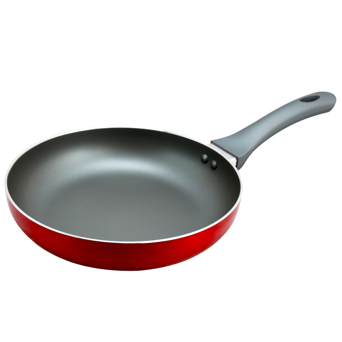 Oster Herscher 9.5" Aluminum Frying Pan in Red